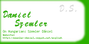 daniel szemler business card